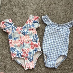 Floral and Gingham Baby Swimsuits